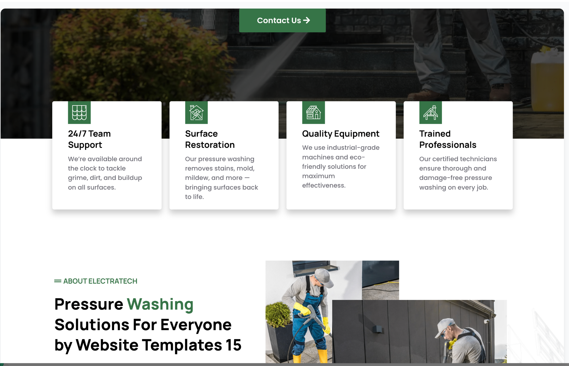 BlastWash website mockup